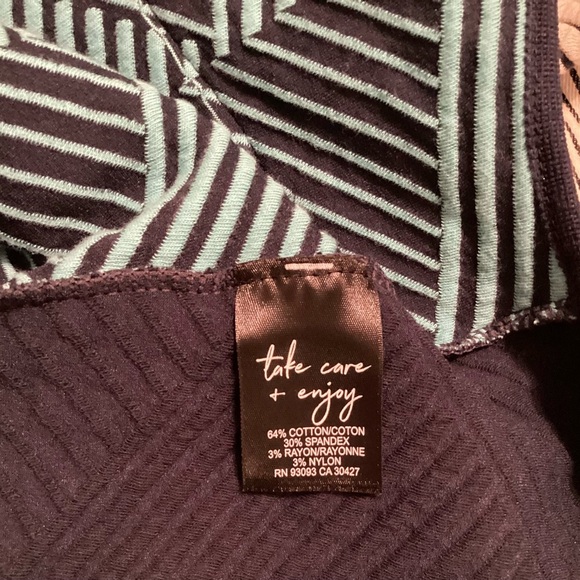 Nic+Zoe This or That Full Zip Jacket orange/turquoise/white Small - Picture 5 of 6